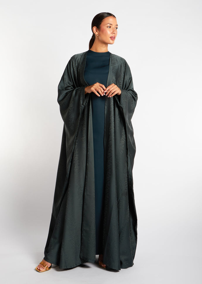 Open Abaya Mineral Green - Final Sale