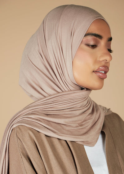Premium Jersey Hijab Pink Tint