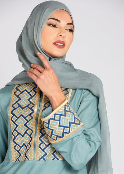 Eucalyptus Chiffon Silk Hijab