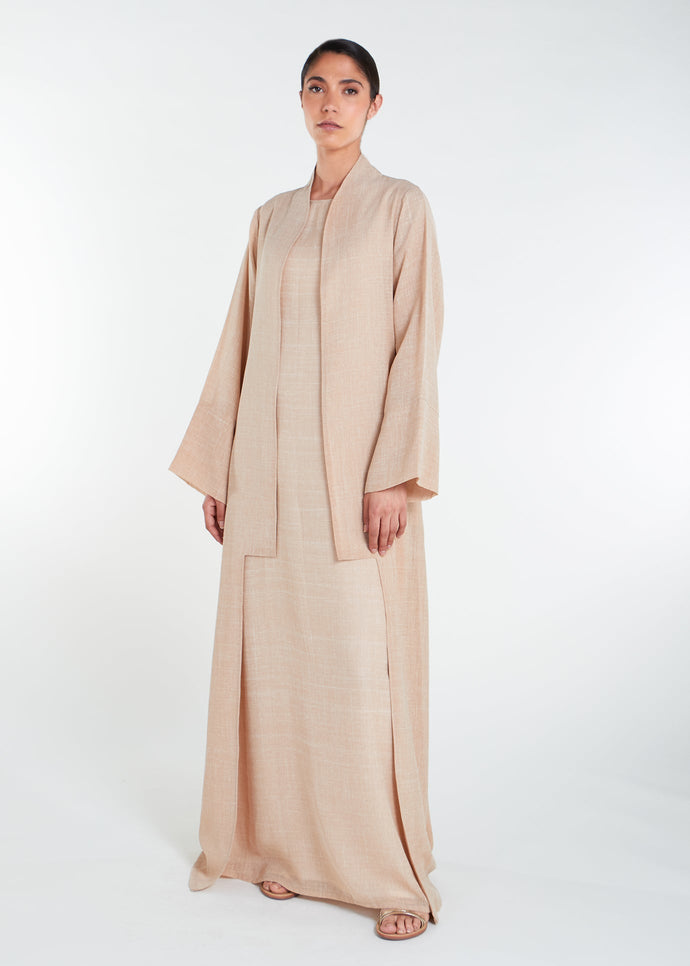 Open Abaya Natural - Final Sale
