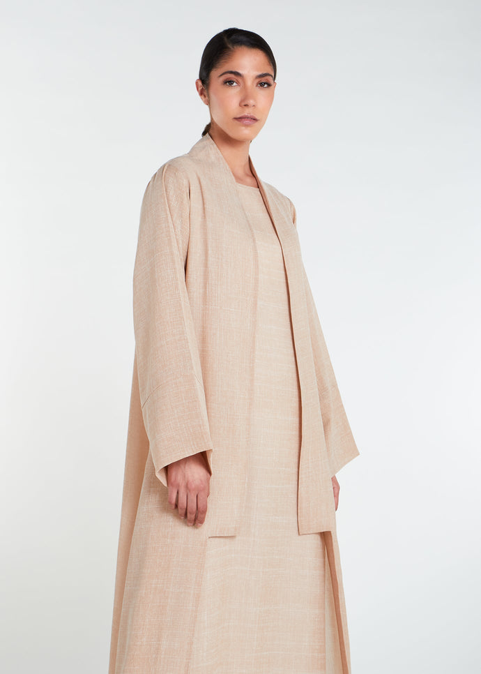 Open Abaya Natural - Final Sale