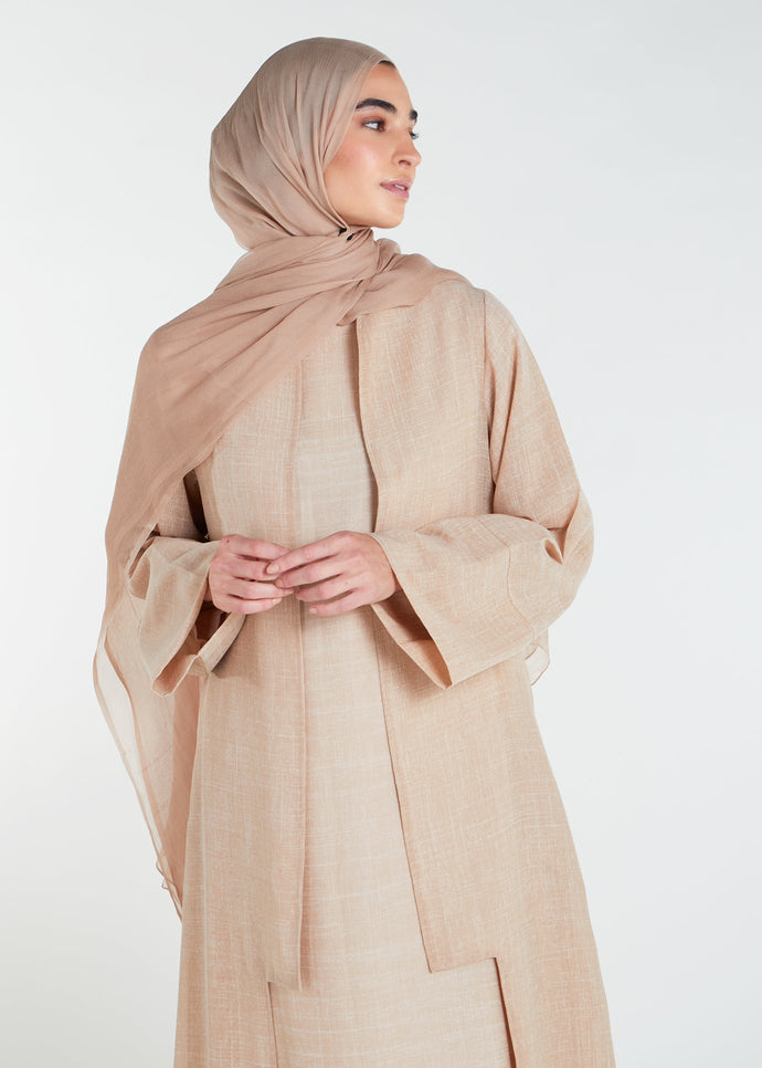 Open Abaya Natural - Final Sale