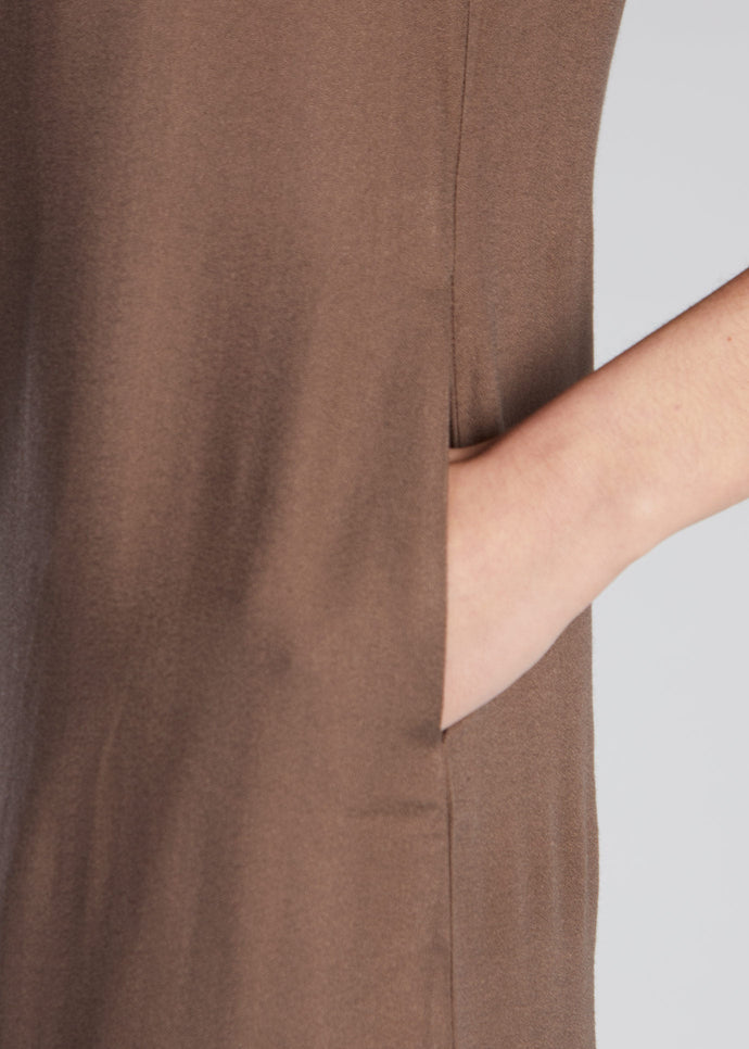 Slip Dress Dark Taupe