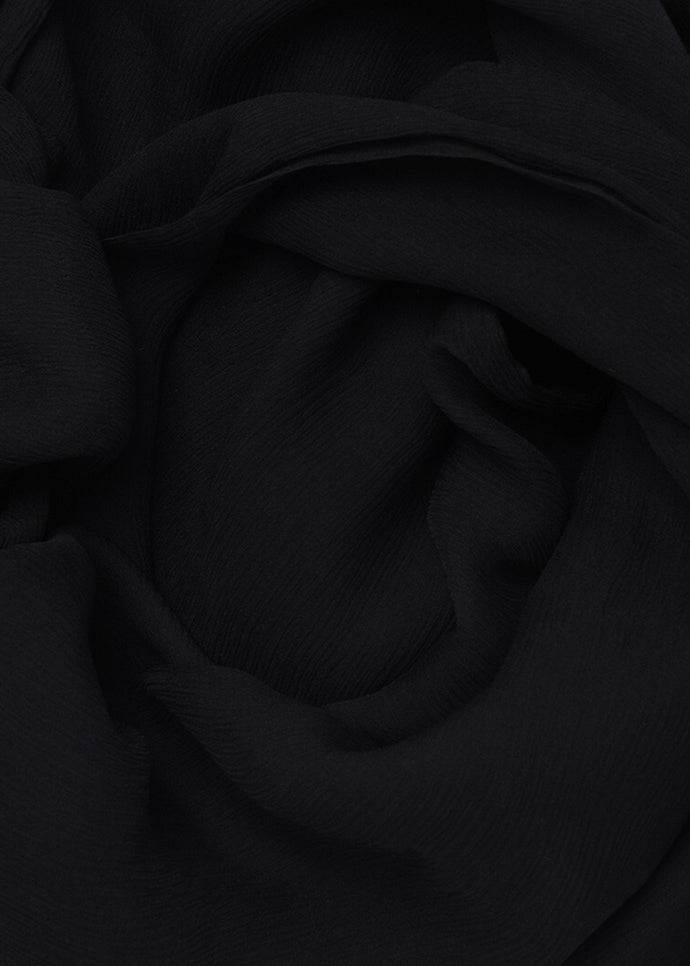 Black Chiffon Silk Hijab | Aab Modest Wear 